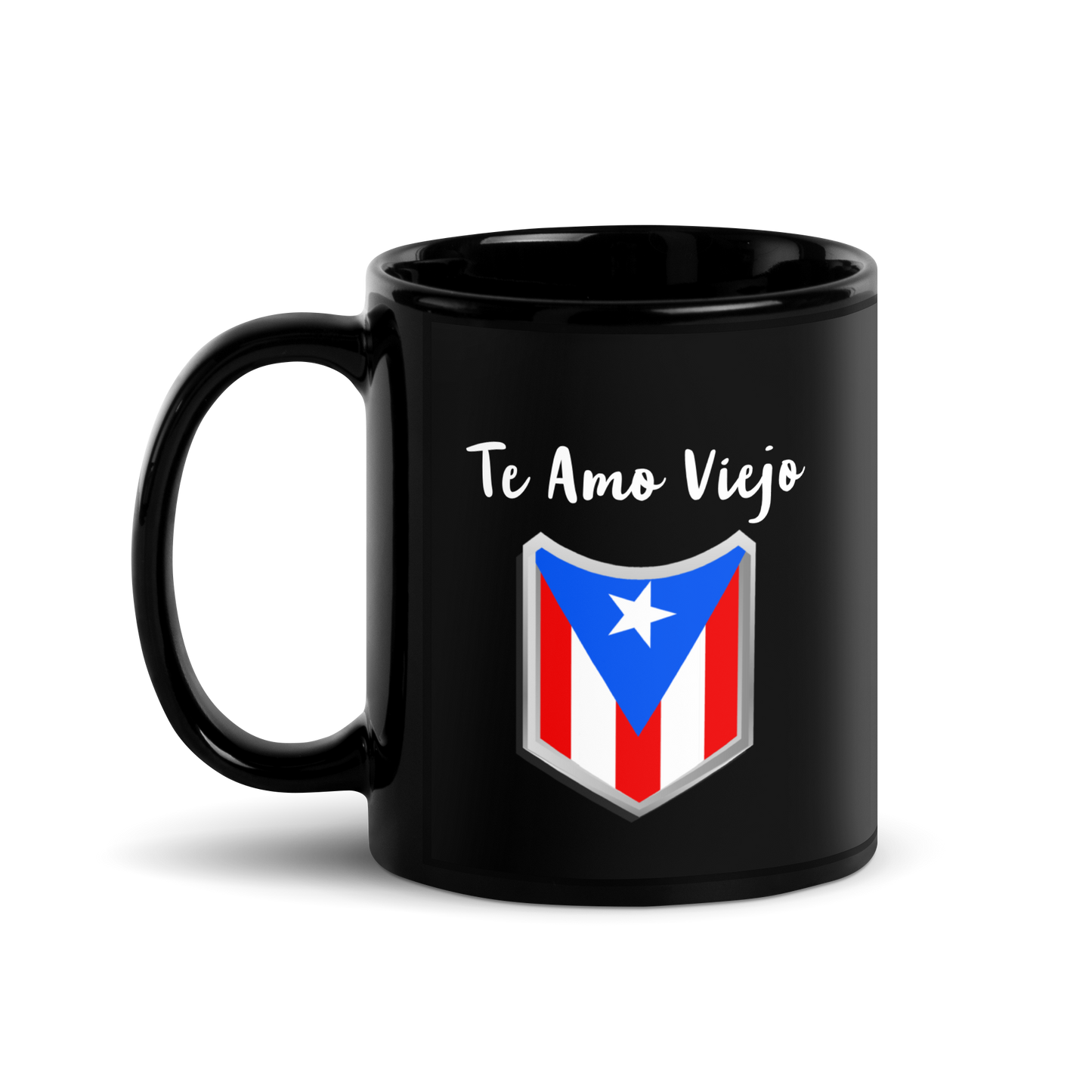 Te Amo Viejo Black Glossy Mug