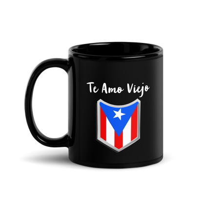 Te Amo Viejo Black Glossy Mug