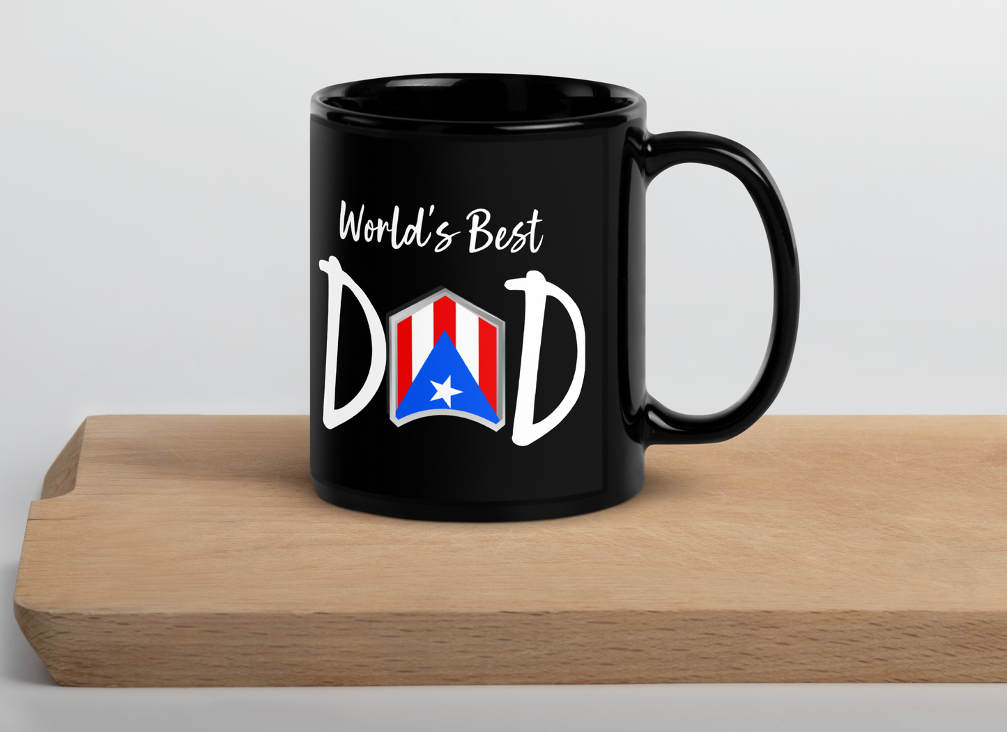 DAD Black Glossy Mug