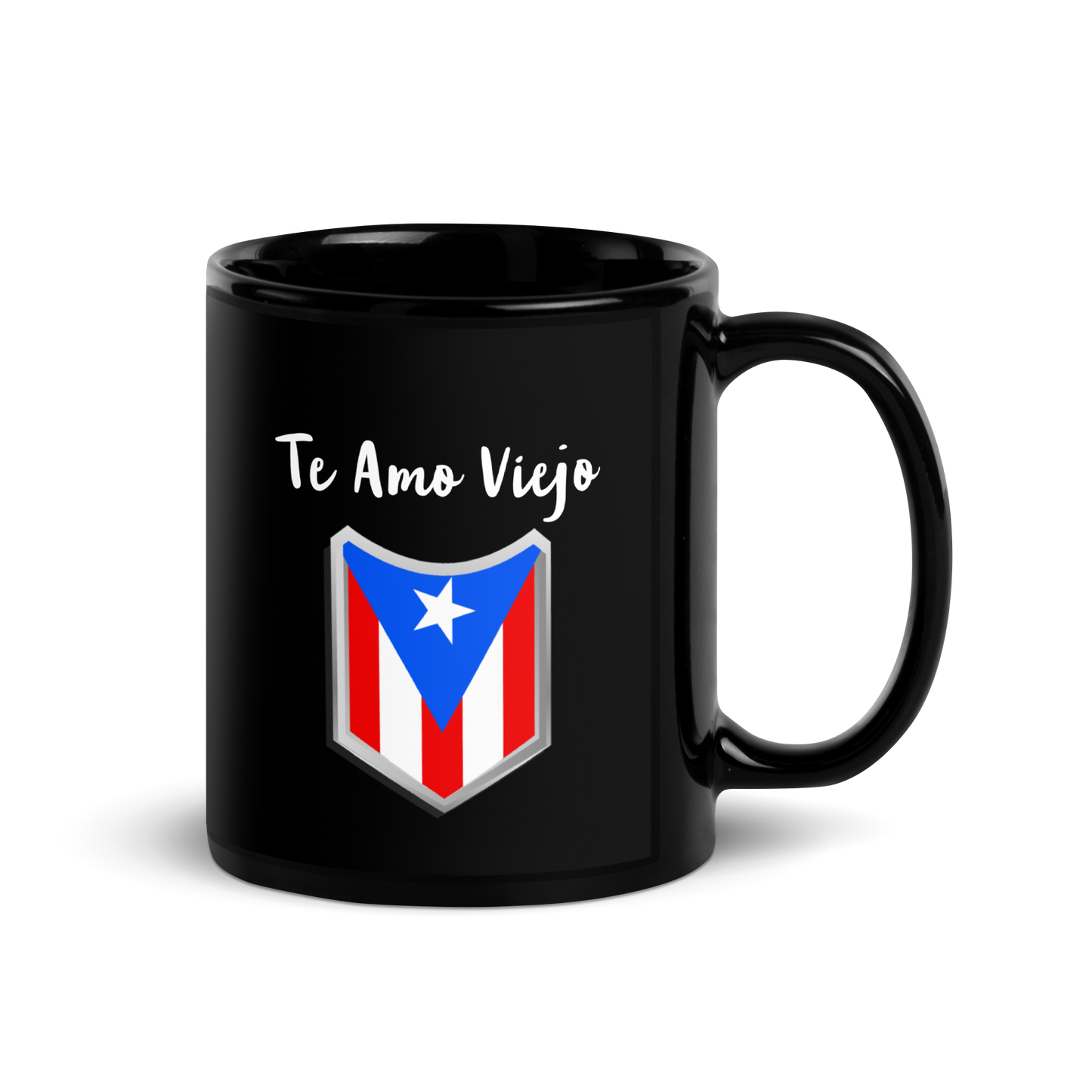 Te Amo Viejo Black Glossy Mug