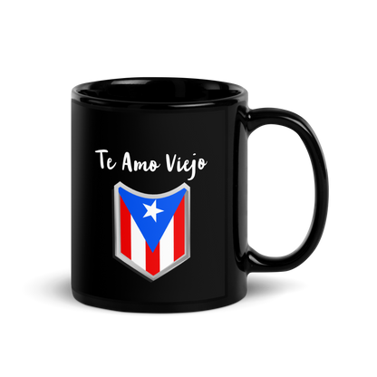 Te Amo Viejo Black Glossy Mug