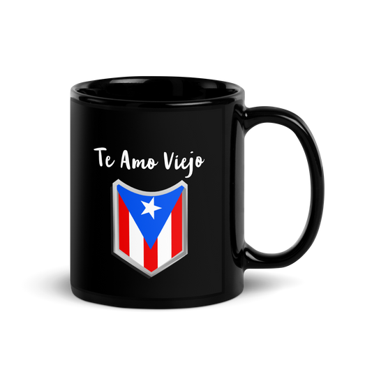 Te Amo Viejo Black Glossy Mug