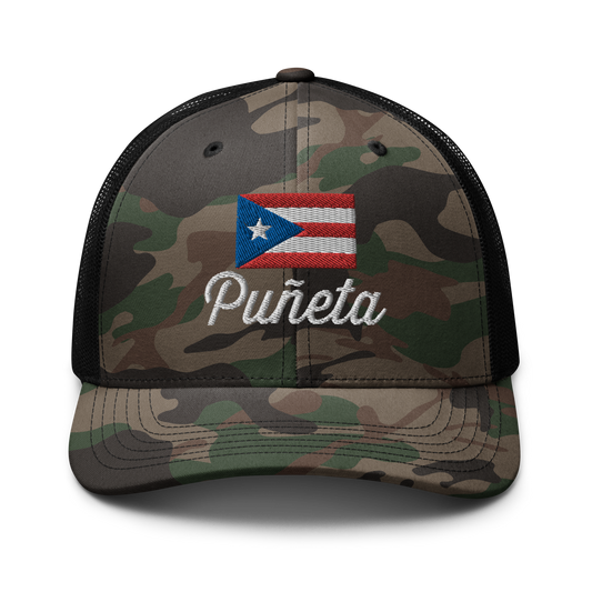 Puñeta Camouflage trucker hat