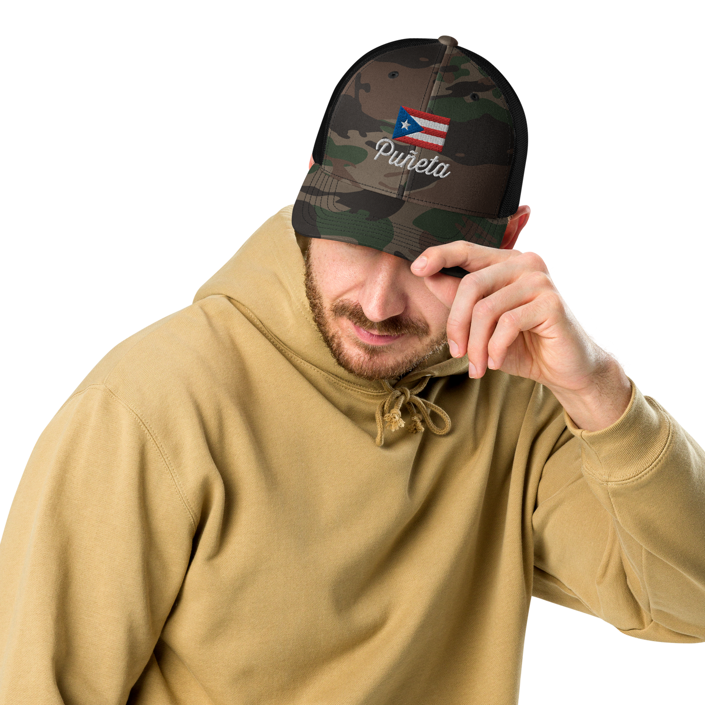 Puñeta Camouflage trucker hat