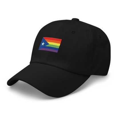 PR LGBTQ flag hat