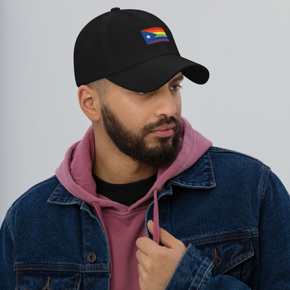 PR LGBTQ flag hat