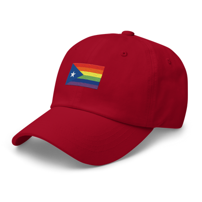 PR LGBTQ flag hat