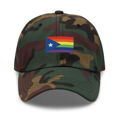 PR LGBTQ flag hat