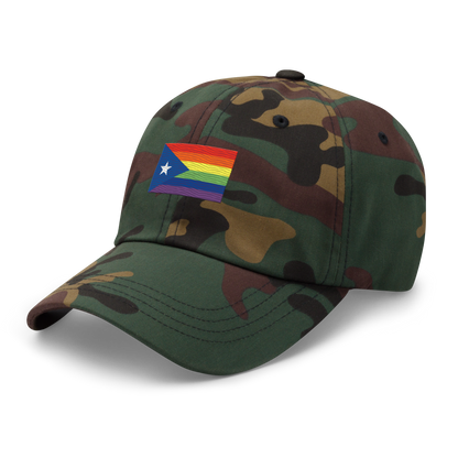 PR LGBTQ flag hat