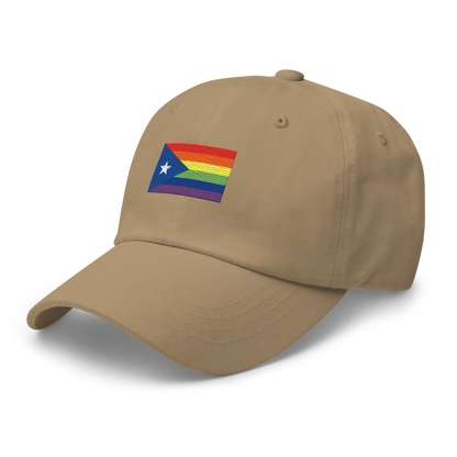 PR LGBTQ flag hat