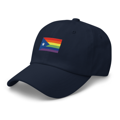 PR LGBTQ flag hat