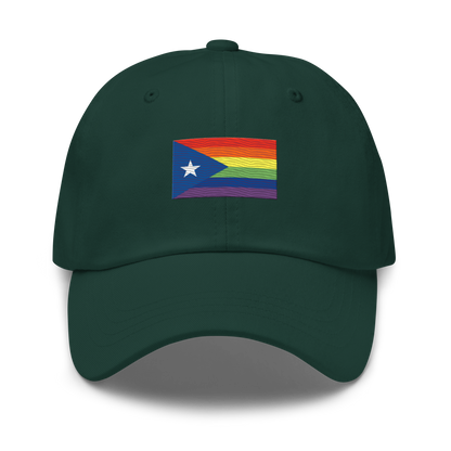 PR LGBTQ flag hat