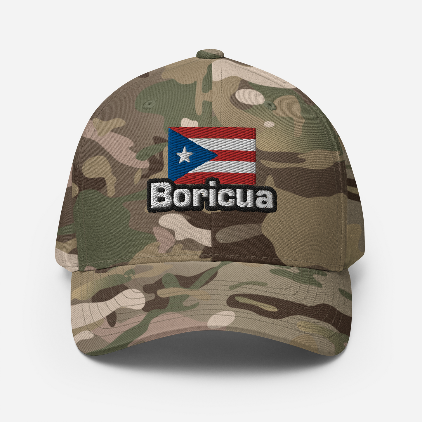 PR flag Boricua Structured Twill Cap