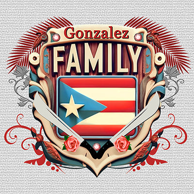 puerto rico family name design ai generator