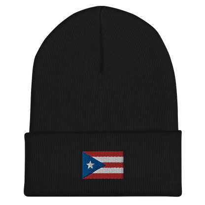 PR Flag embroidered Cuffed Beanie