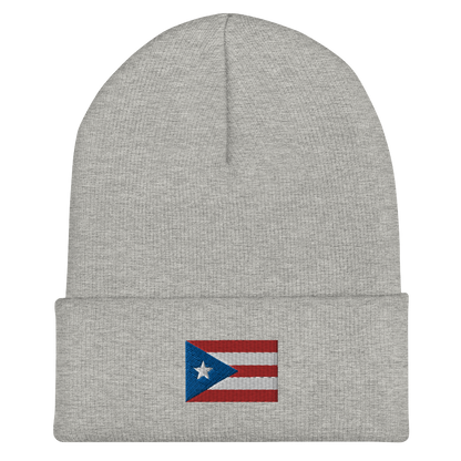 PR Flag embroidered Cuffed Beanie