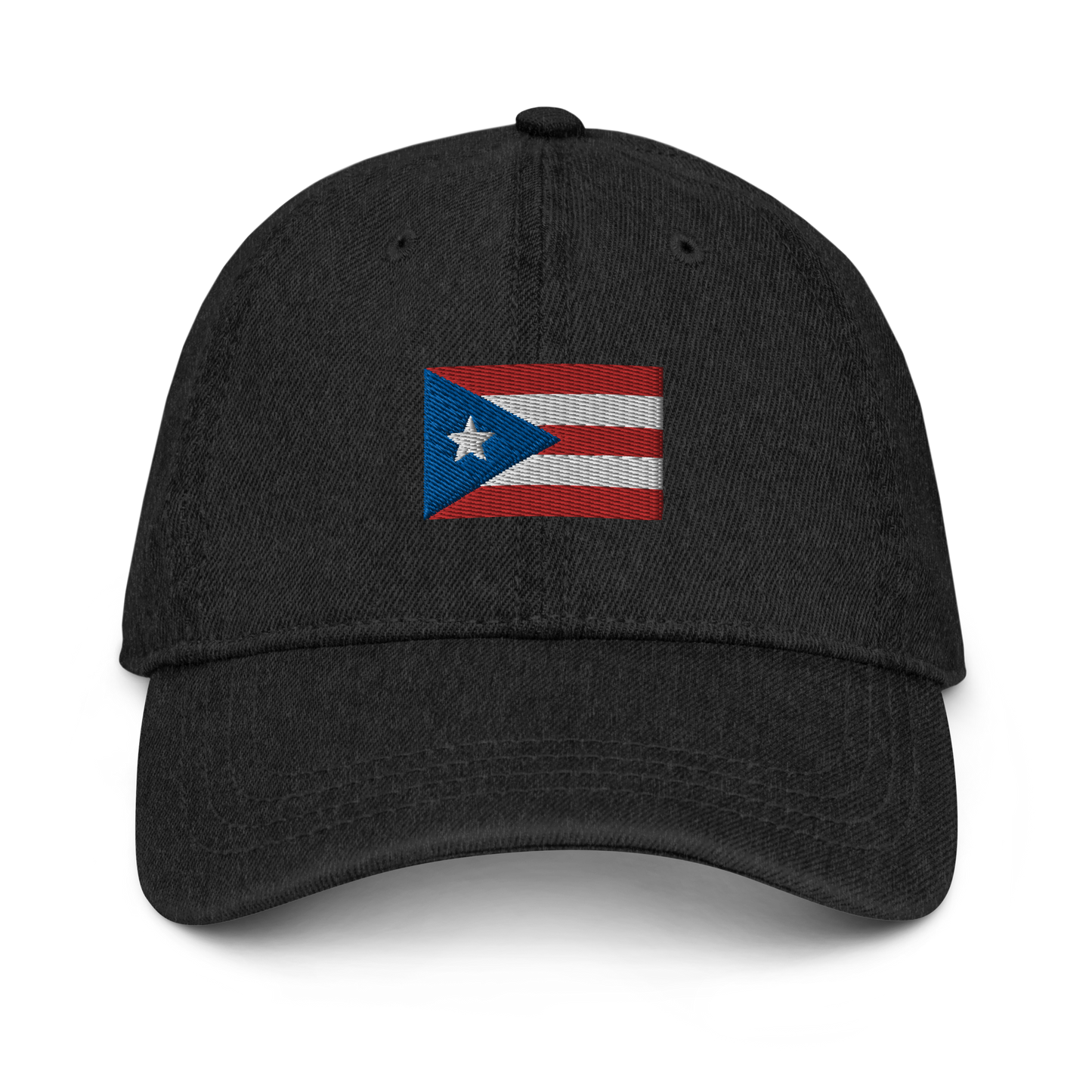 PR flag embroidered Denim Hat