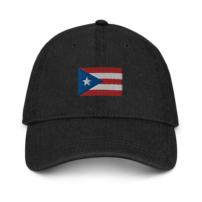 PR flag embroidered Denim Hat