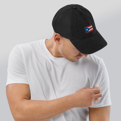 PR flag embroidered Denim Hat