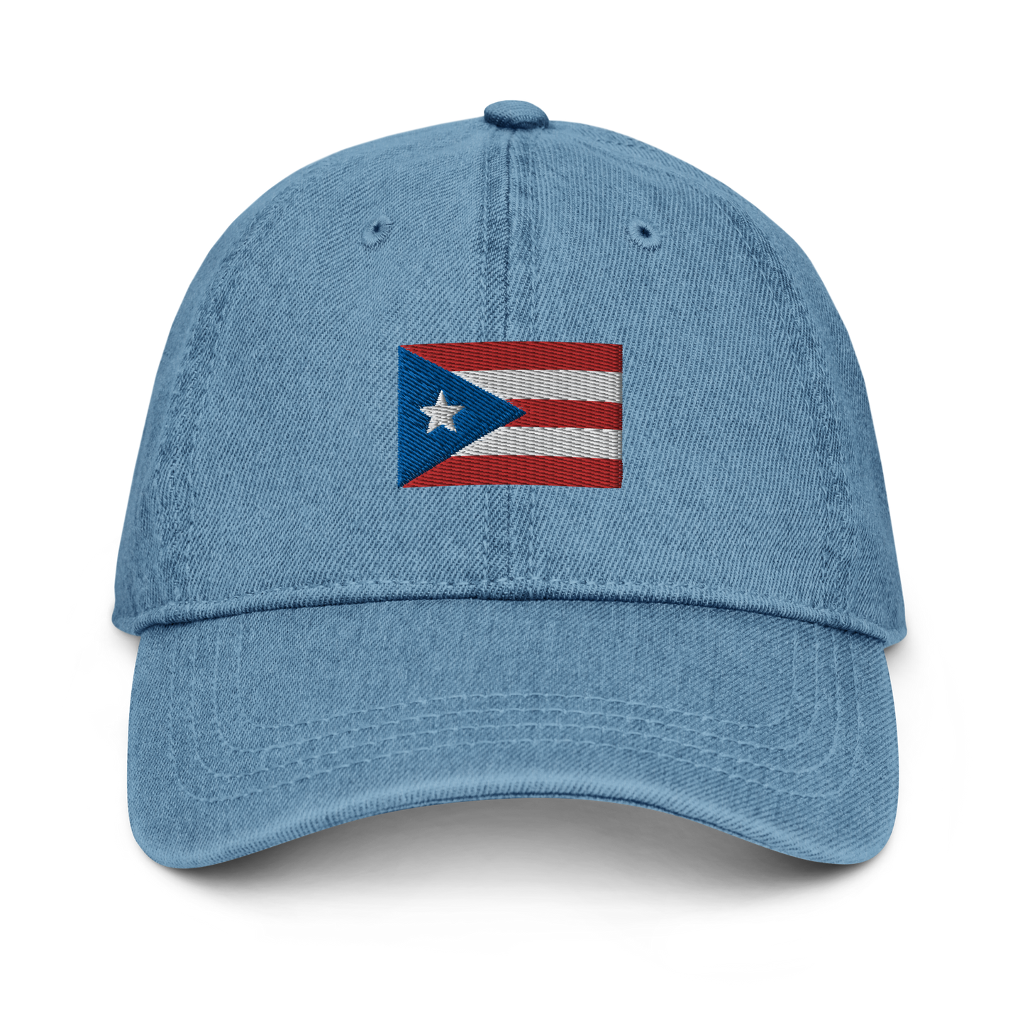 PR flag embroidered Denim Hat