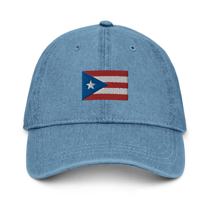 PR flag embroidered Denim Hat