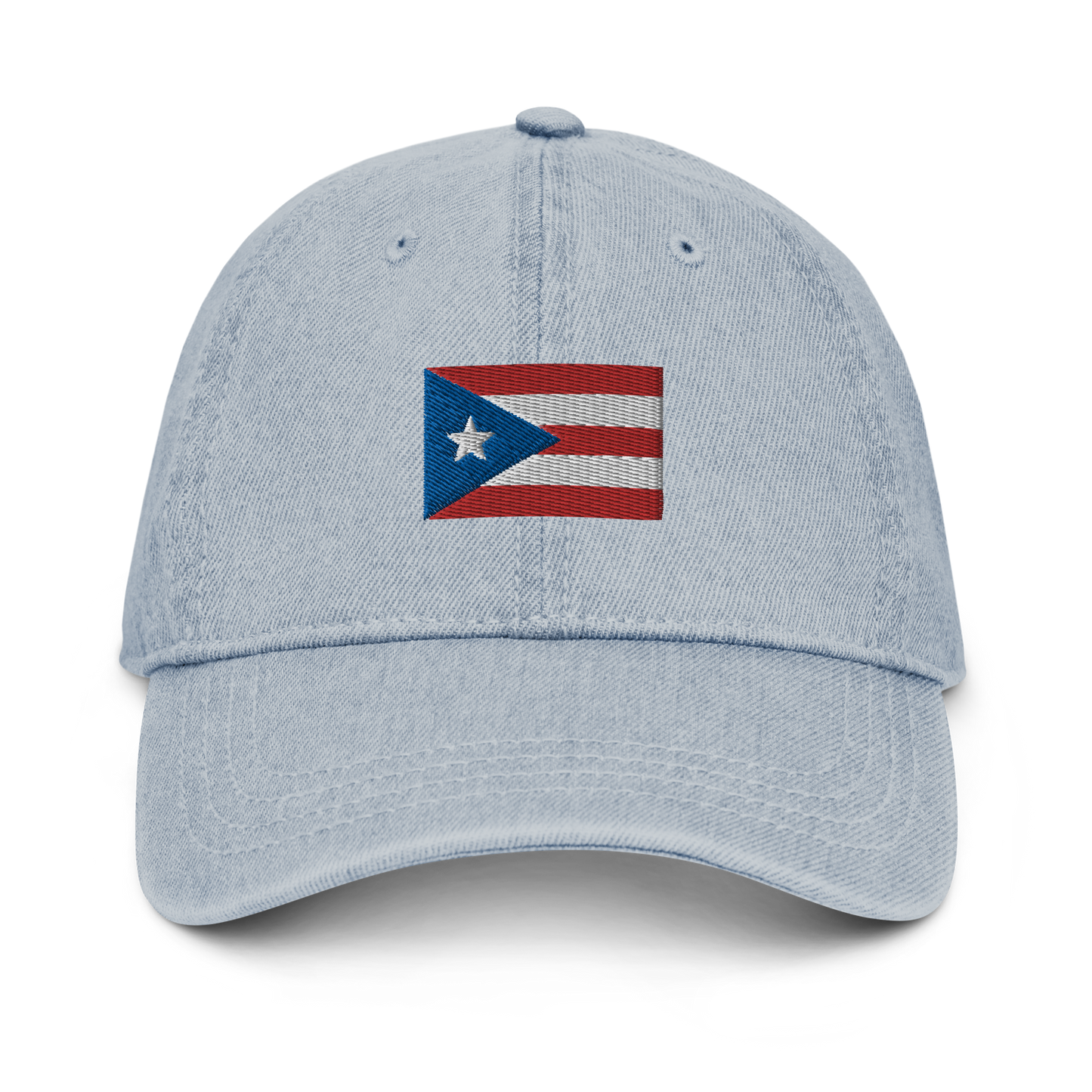 PR flag embroidered Denim Hat