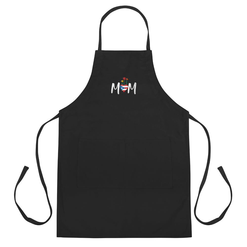 MOM Embroidered Apron