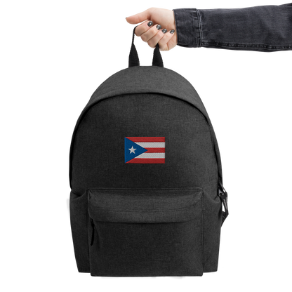 PR flag Embroidered Backpack