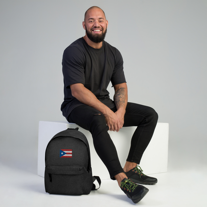 PR flag Embroidered Backpack