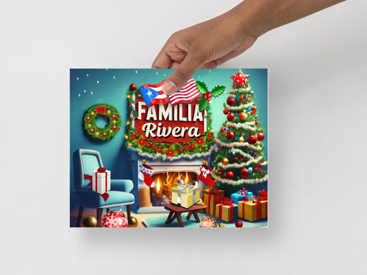 8x10 personalized Xmas poster