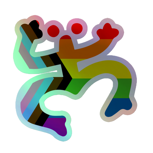 Taino Coqui LGBTQ Holographic stickers
