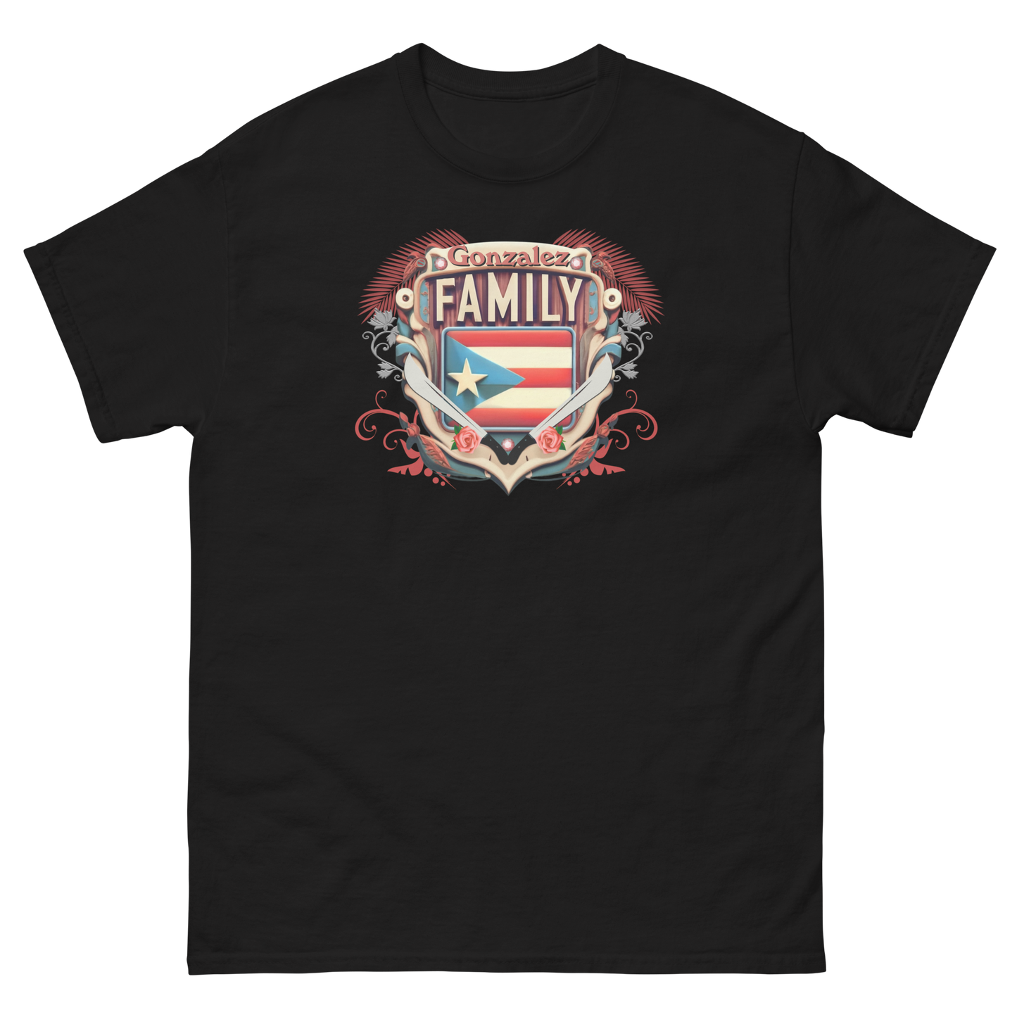 PR Family Crest personalized Tshirt