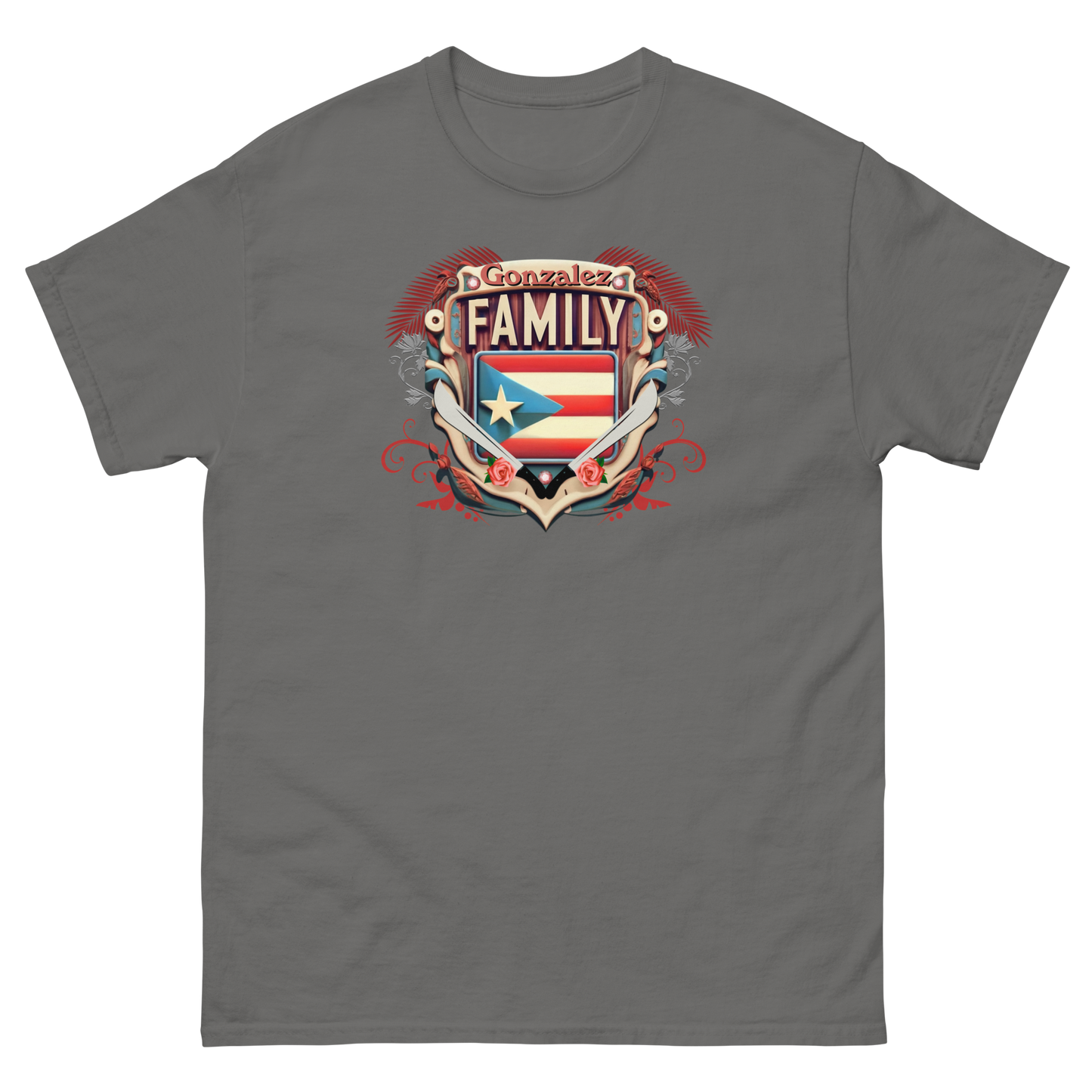 PR Family Crest personalized Tshirt