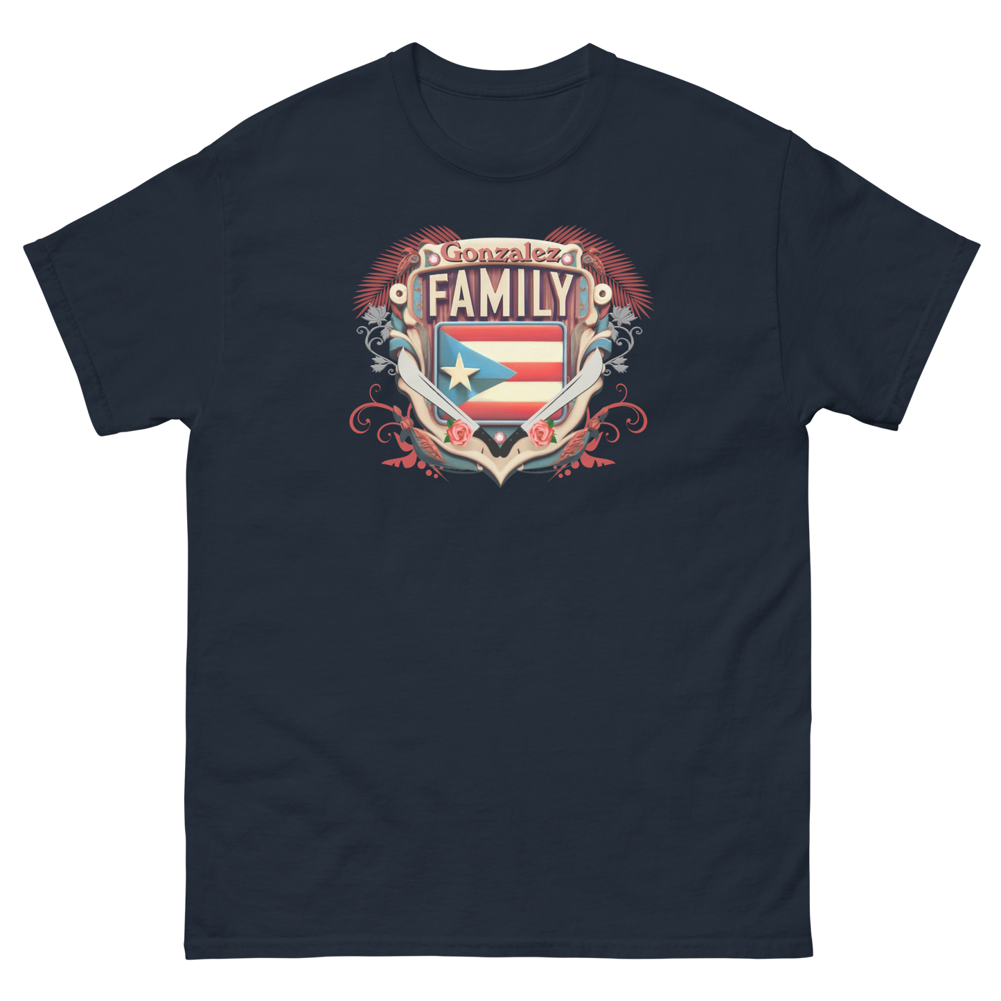 PR Family Crest personalized Tshirt