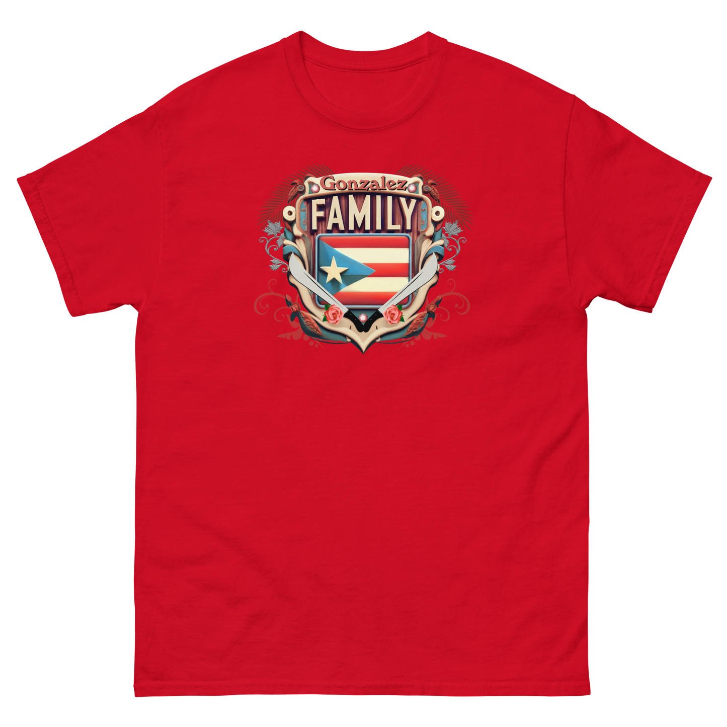 PR Family Crest personalized Tshirt