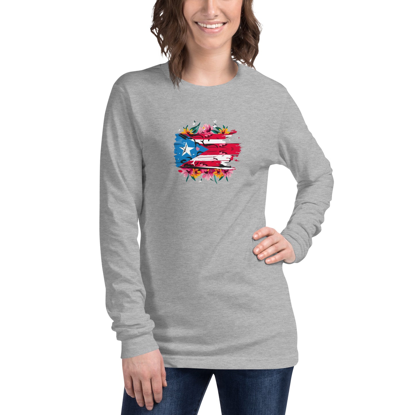 PR flowers Long Sleeve Tee