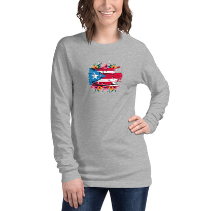 PR flowers Long Sleeve Tee