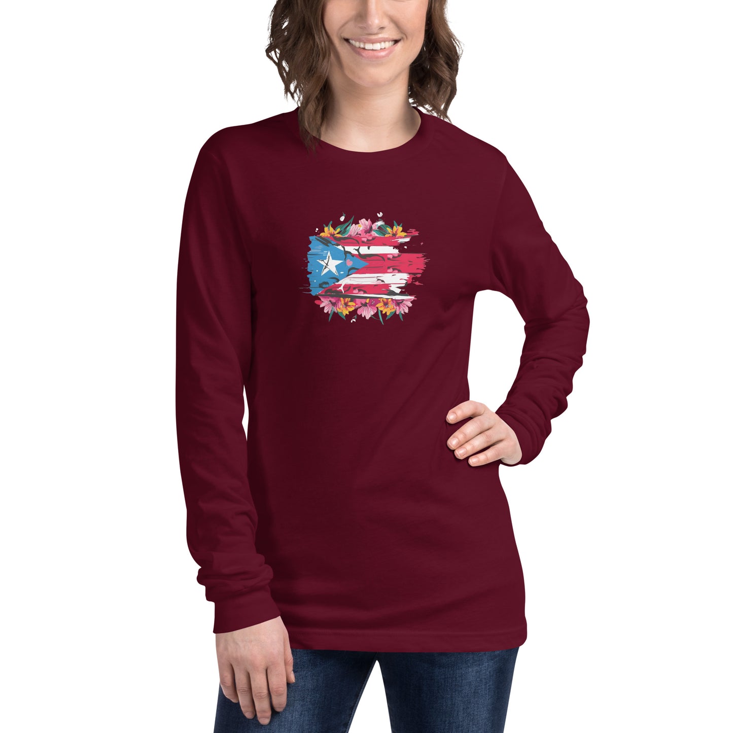 PR flowers Long Sleeve Tee