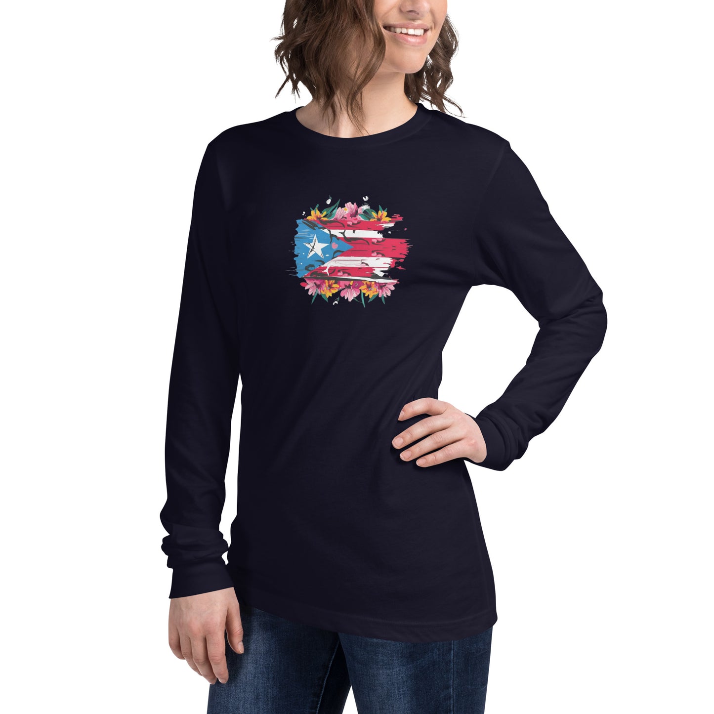 PR flowers Long Sleeve Tee