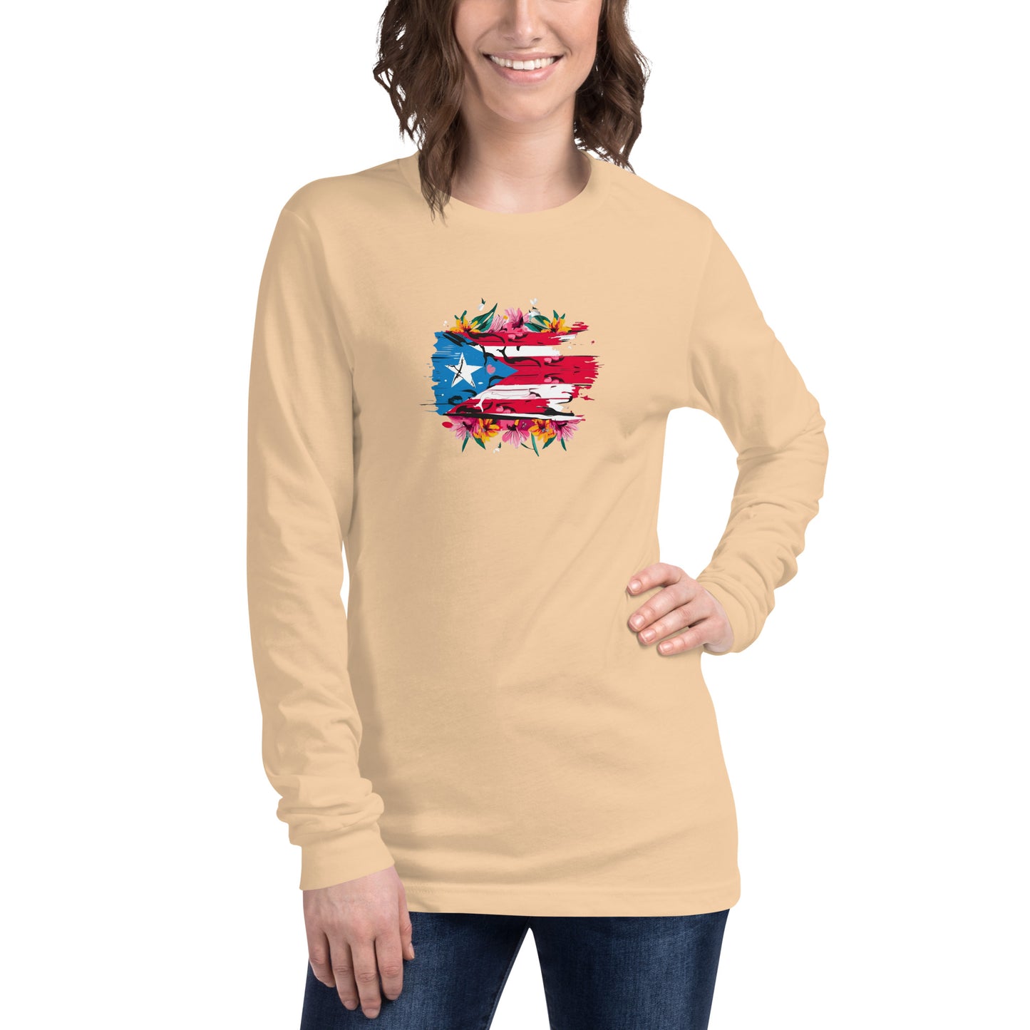 PR flowers Long Sleeve Tee