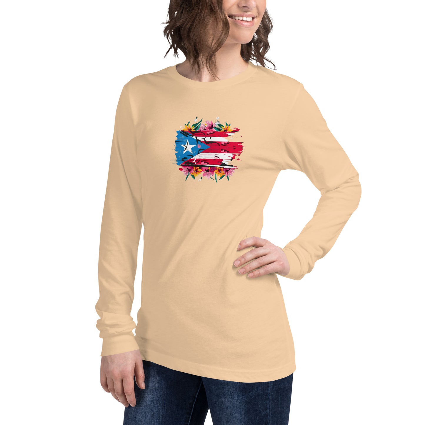 PR flowers Long Sleeve Tee