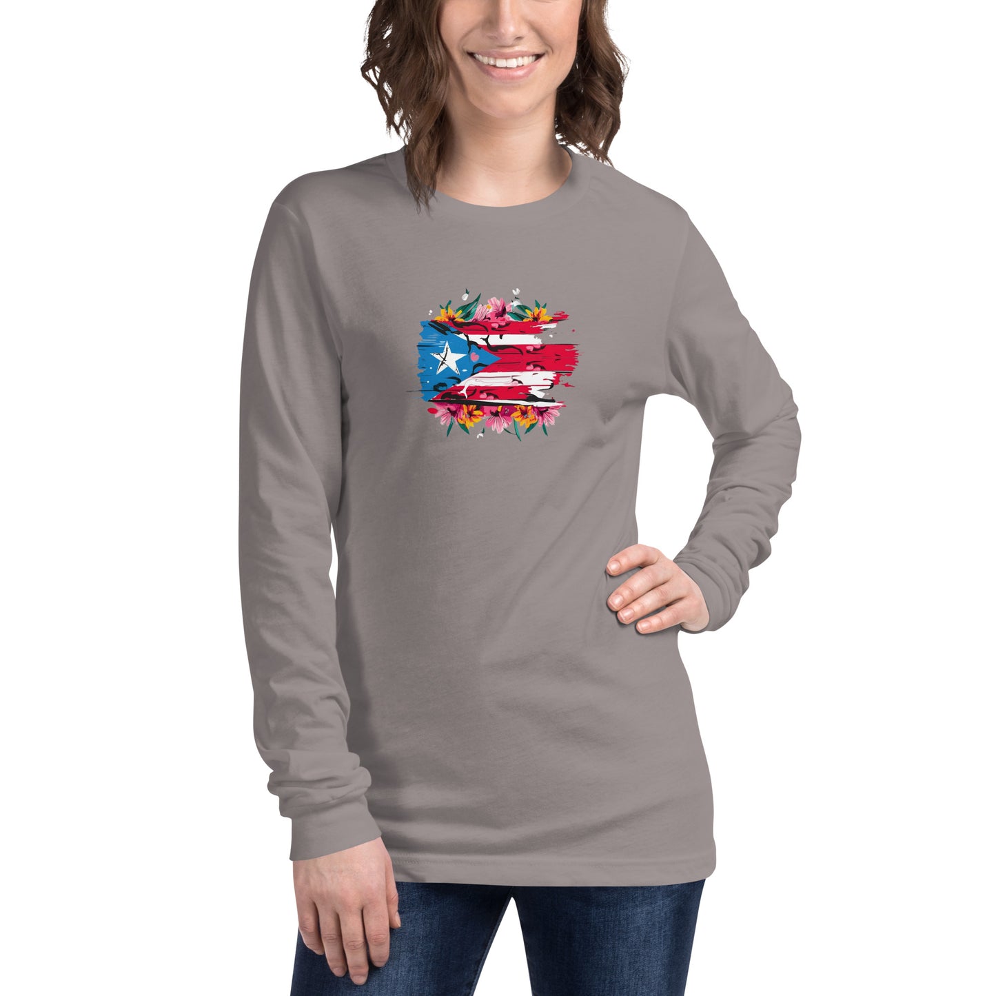 PR flowers Long Sleeve Tee