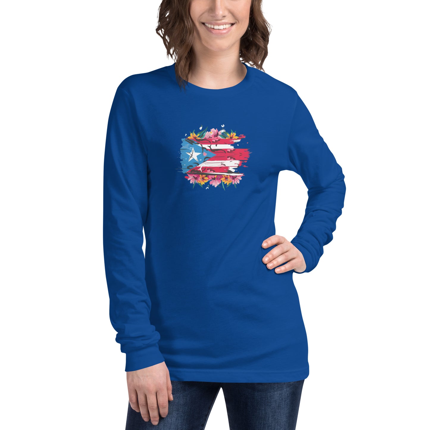 PR flowers Long Sleeve Tee