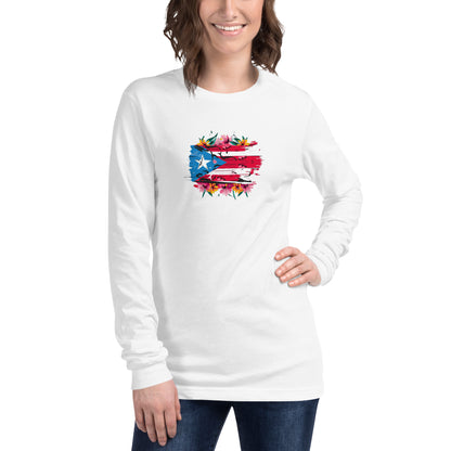 PR flowers Long Sleeve Tee