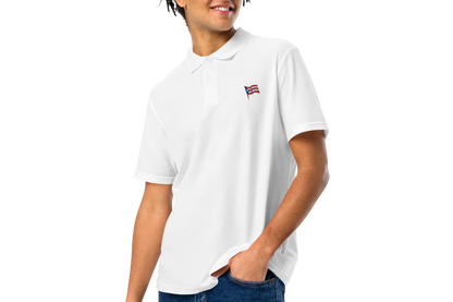 PR flag Unisex pique polo shirt