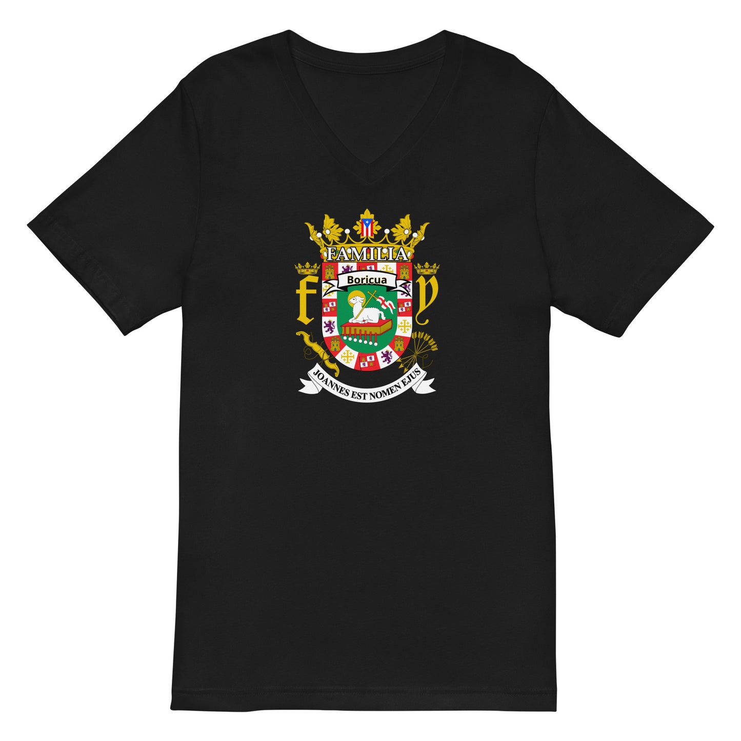 Escudo PR V-Neck personalized T-Shirt unisex