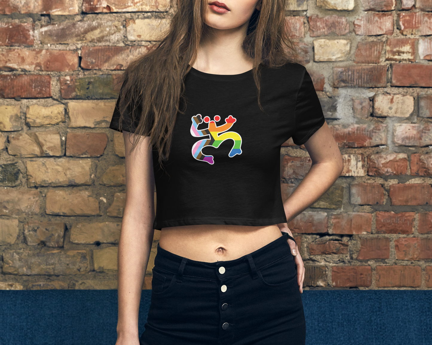 Taino Coqui LGBTQ Crop Tee