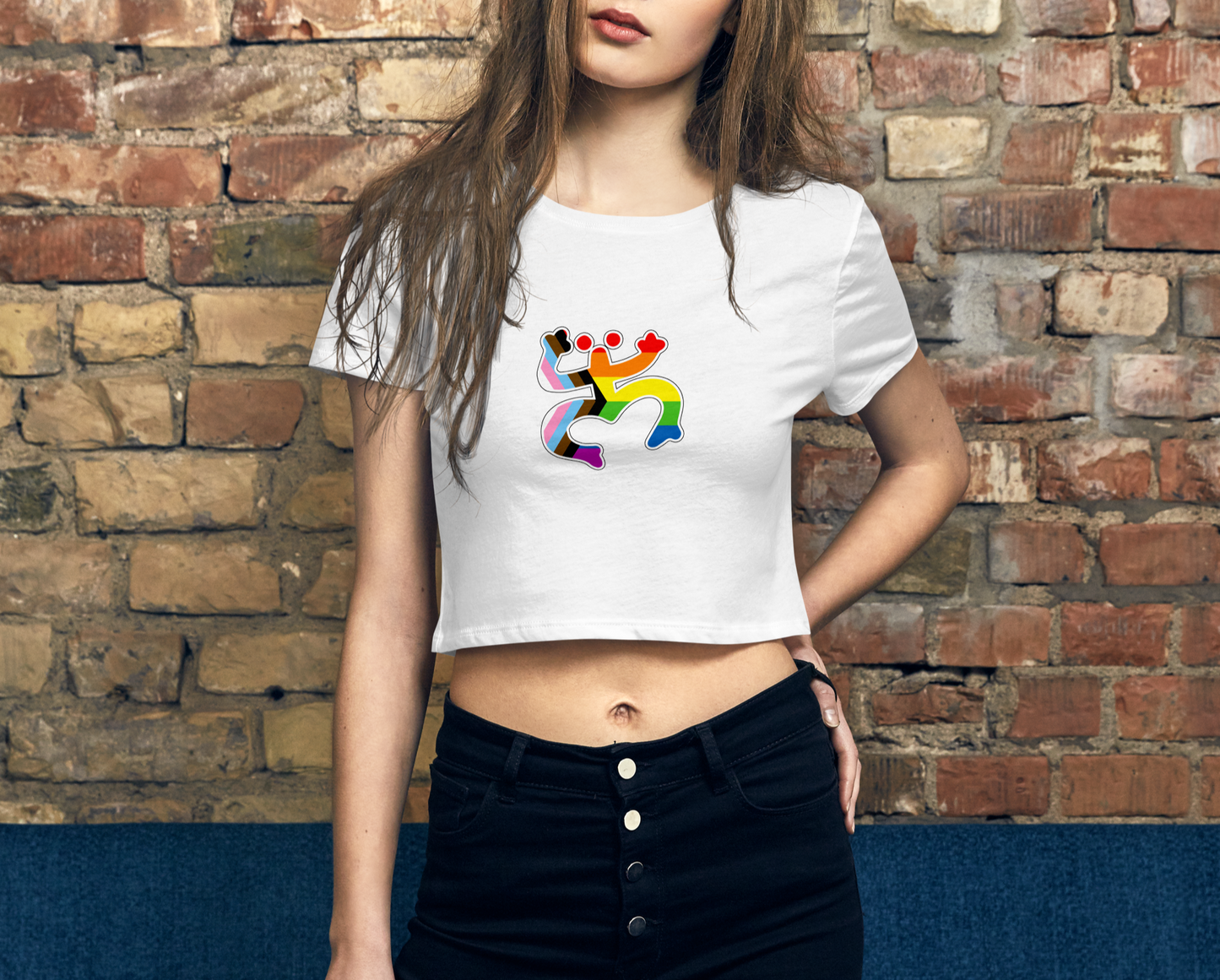 Taino Coqui LGBTQ Crop Tee