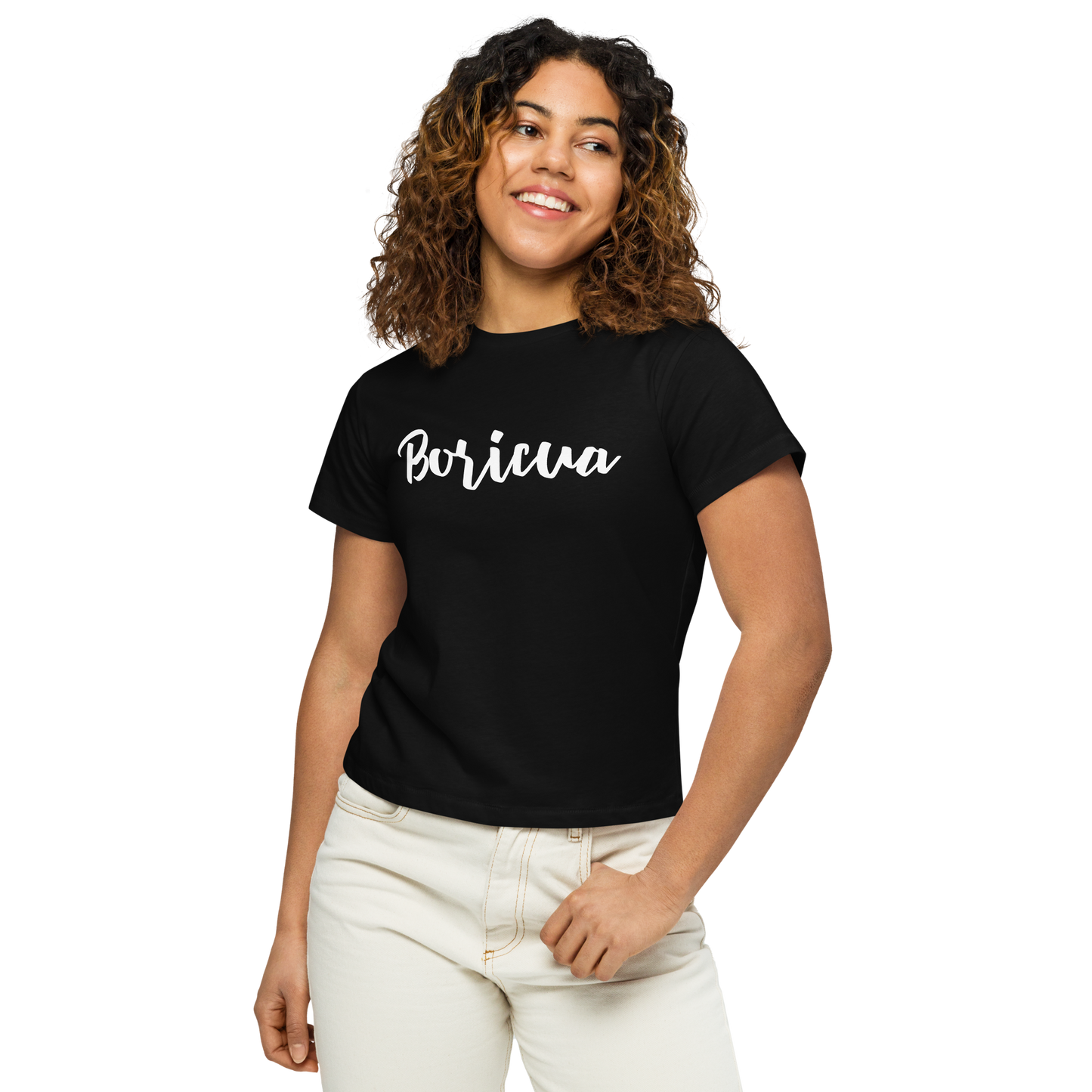 Boricua women's high-waisted t-shirt