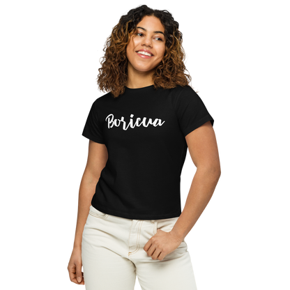 Boricua women's high-waisted t-shirt